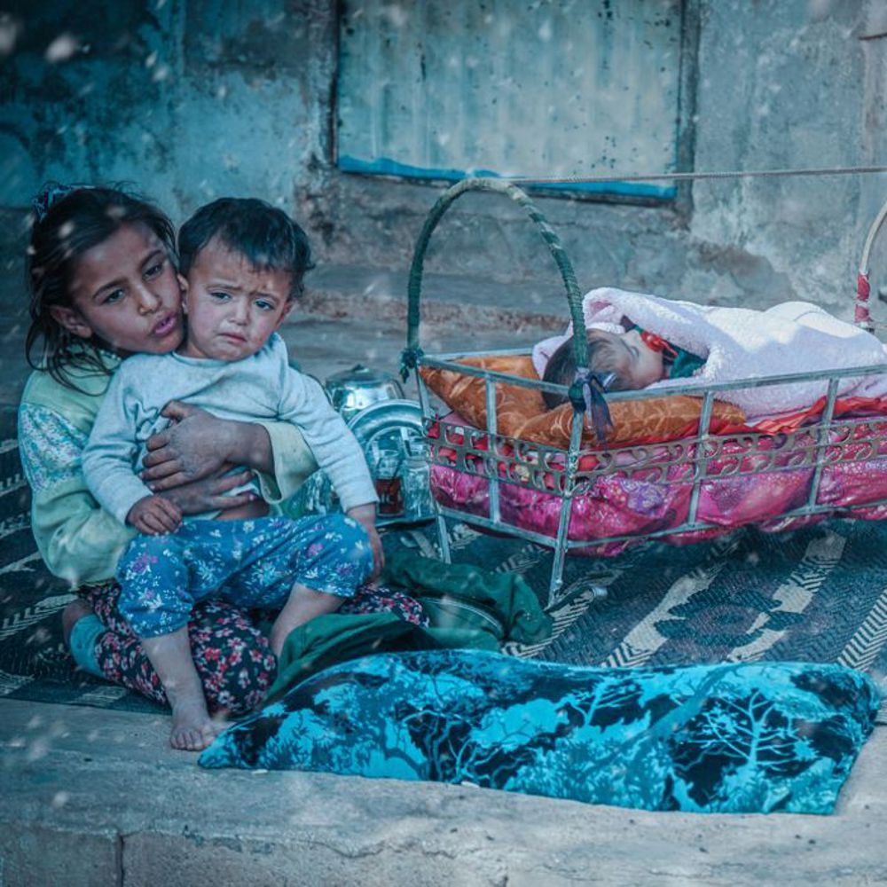children in winter