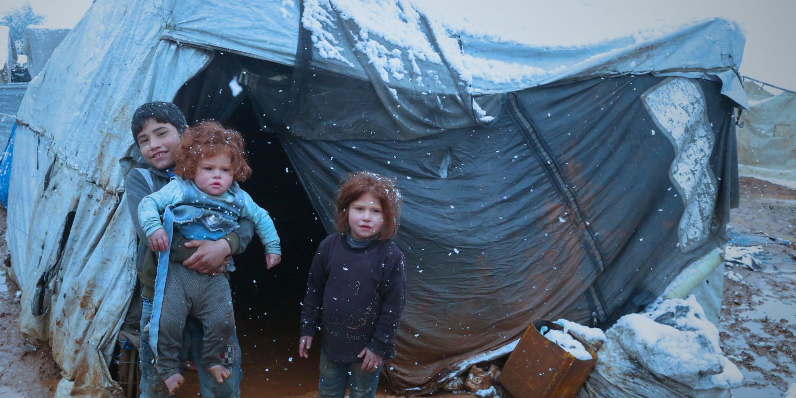 children in winter