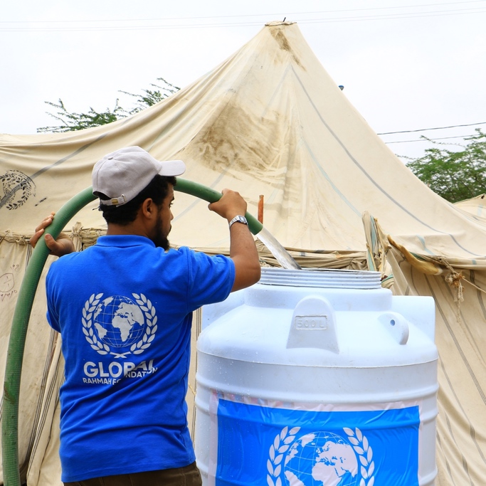 GRF providing water to the yemen appeal