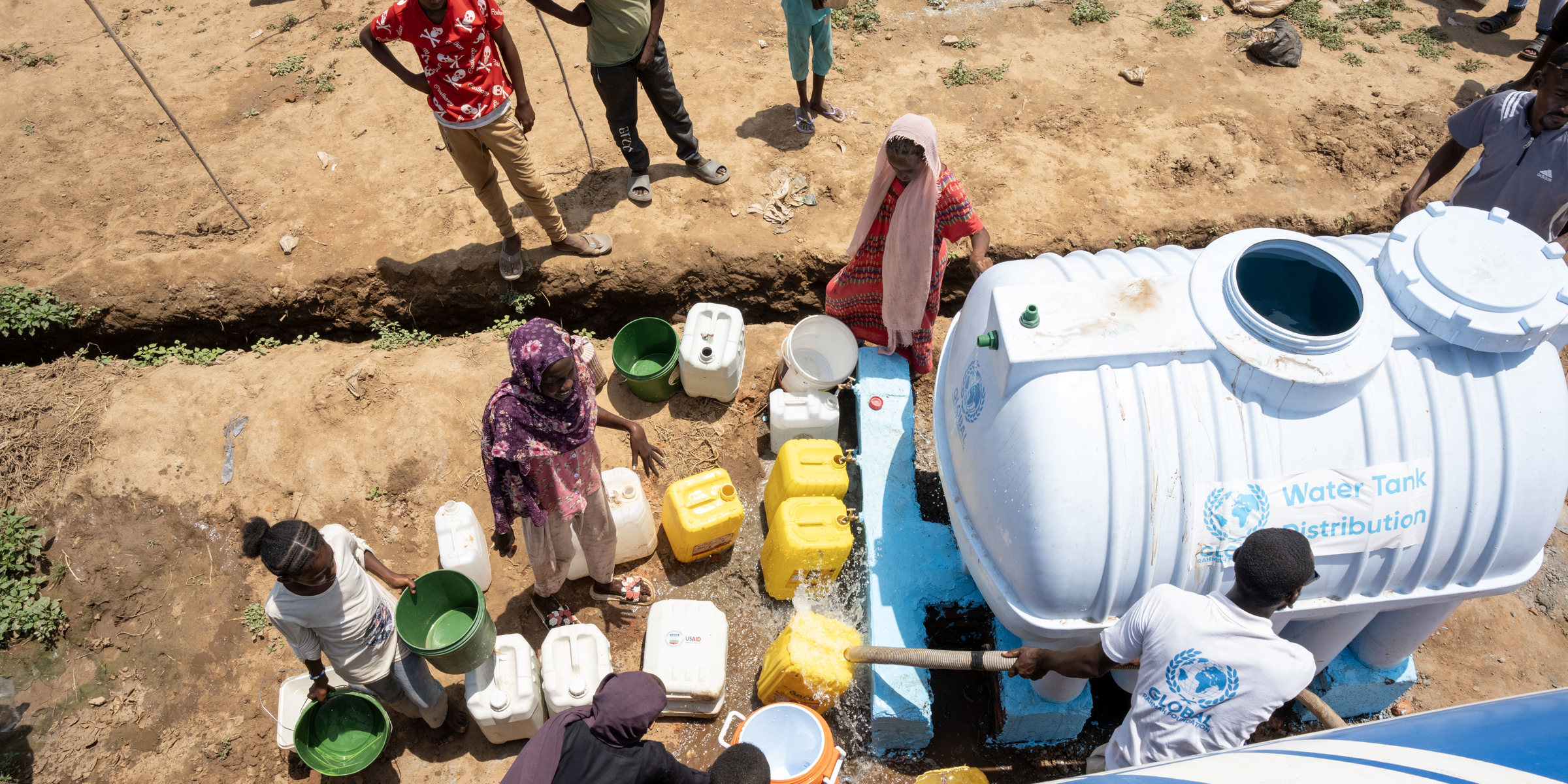 Sudan water tank distribution 2024 GRF