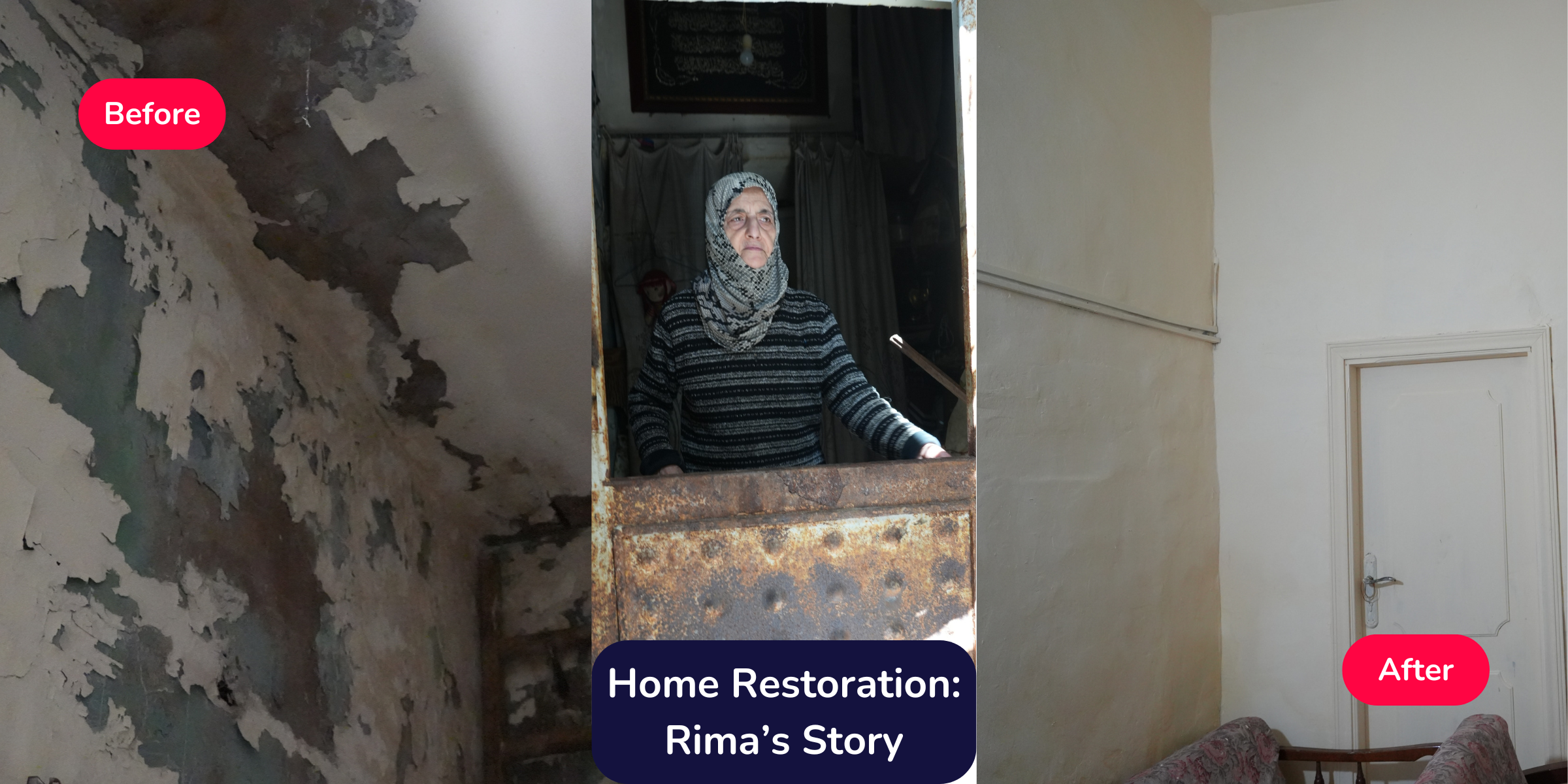 home restoration case study Lebanon 2025 GRF before after