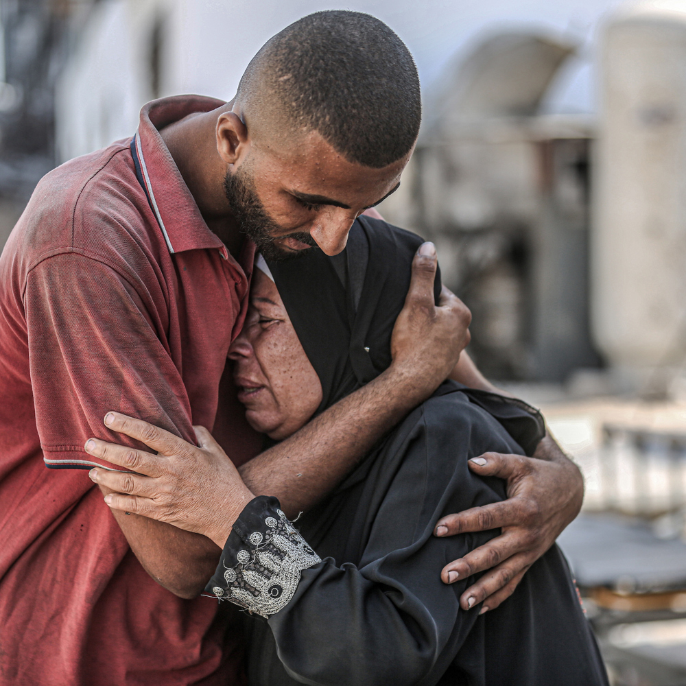 people in distress in Gaza