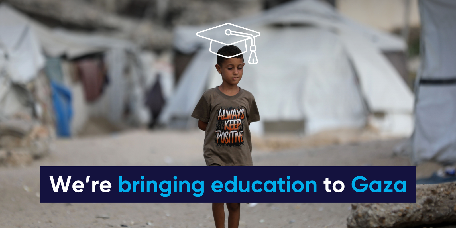 bringing education to Gaza