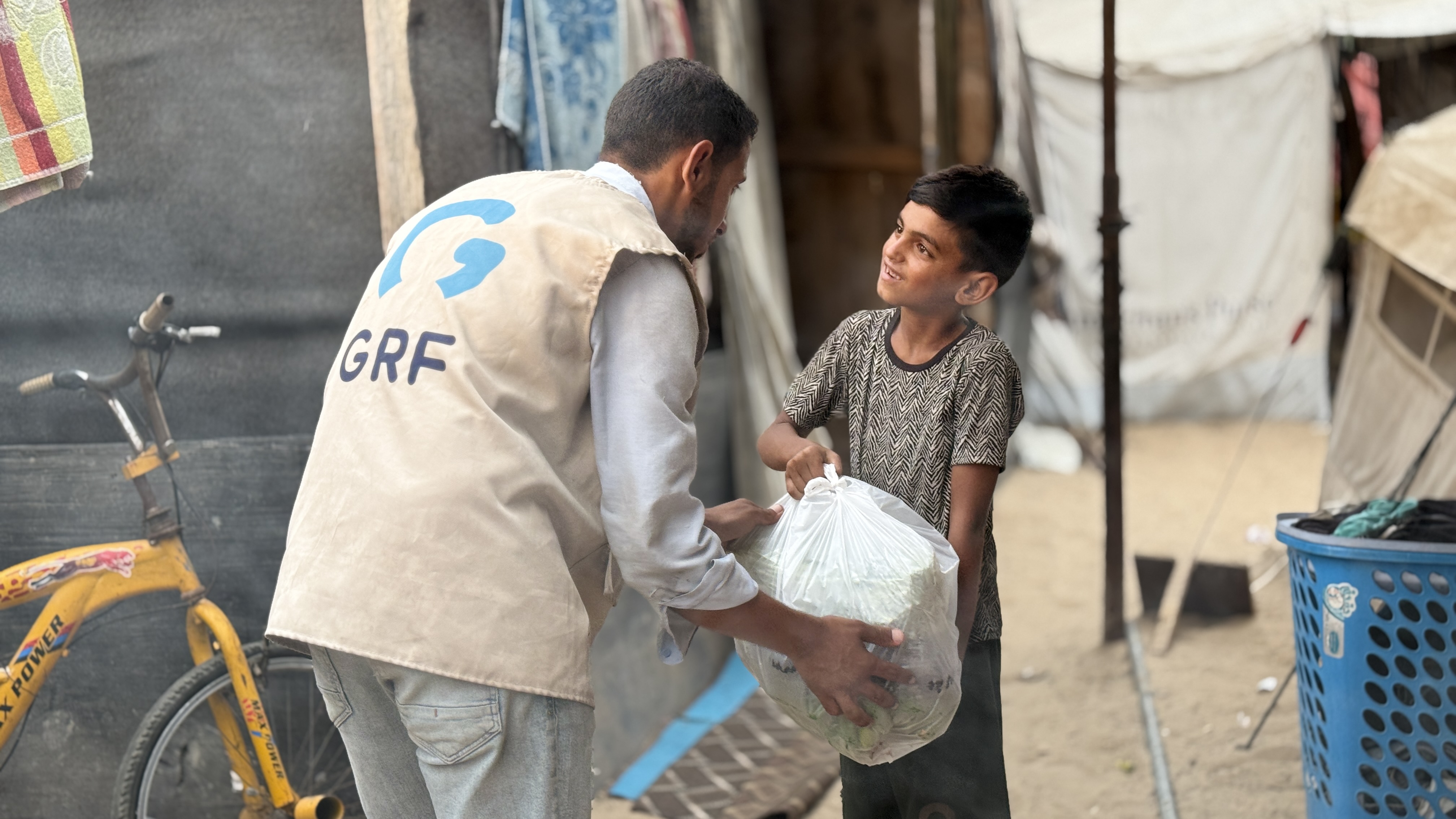 GRF distributing aid