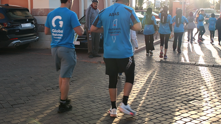 GRF team running Marrakech Marathon