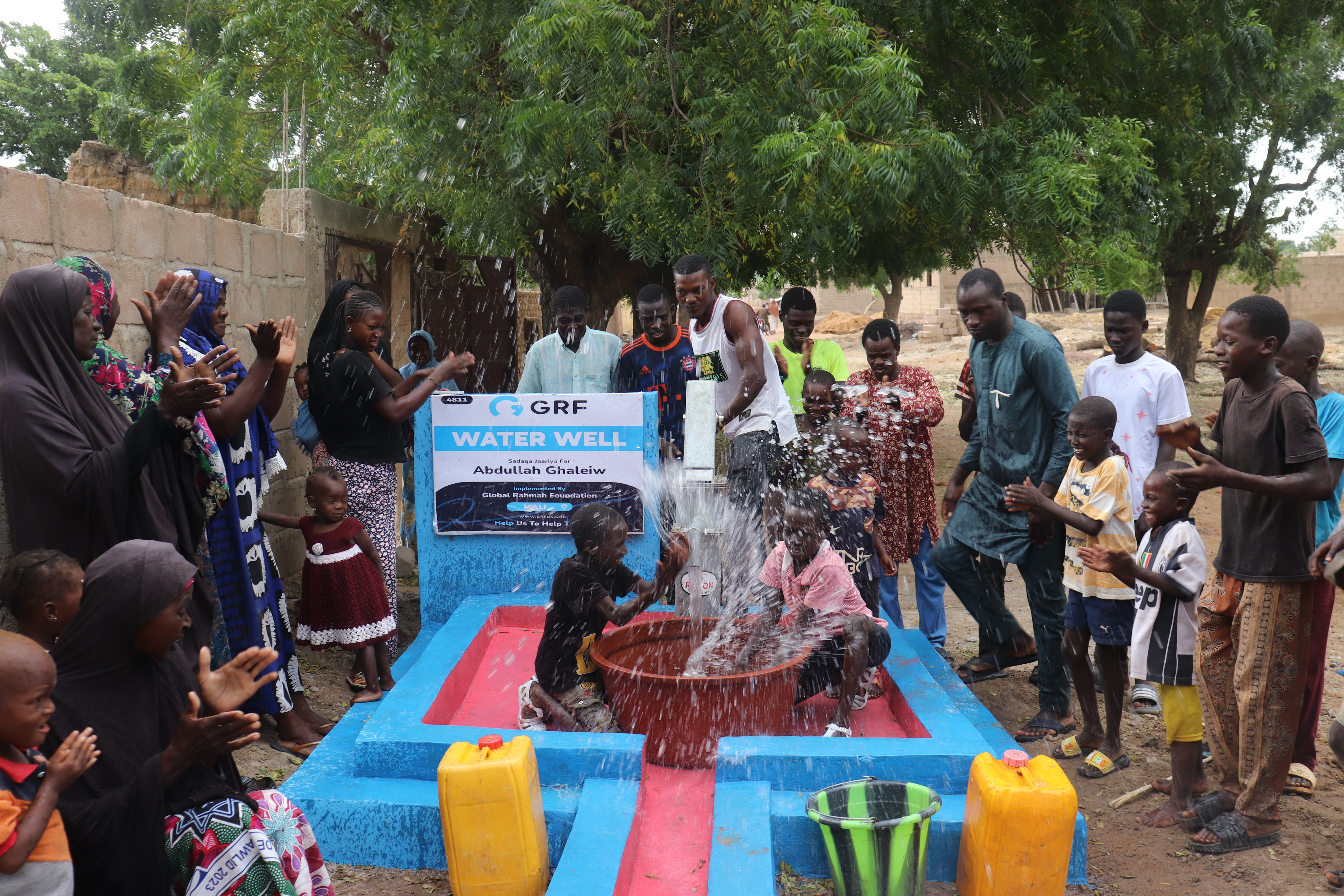 GRF building a water well in Mali